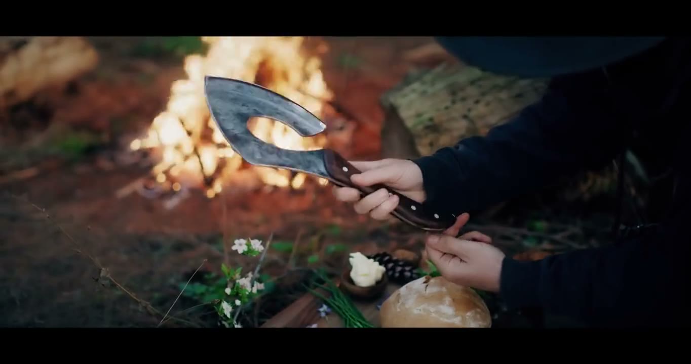 Serbian Chef High-Carbon Steel Cooking Axe video